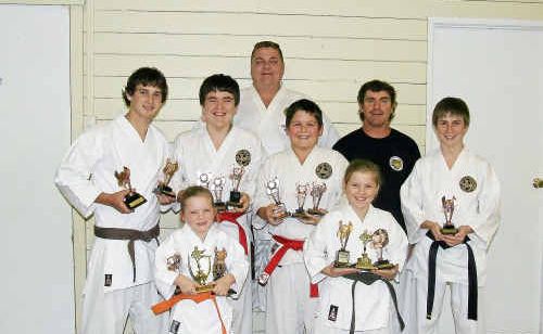 Mary Valley Shotokan Karate Club members to enjoy success include (back) Sensei Steve Gorlick, Josh Carter, Michael Rayner, Izak Leacy, Steve Connolly, Mitchell Connolly and (front) Alana and Amelia Connolly. Mary Valley Shotokan Karate Club members to enjoy success include (back) Sensei Steve Gorlick, Josh Carter, Michael Rayner, Izak Leacy, Steve Connolly, Mitchell Connolly and (front) Alana and Amelia Connolly.